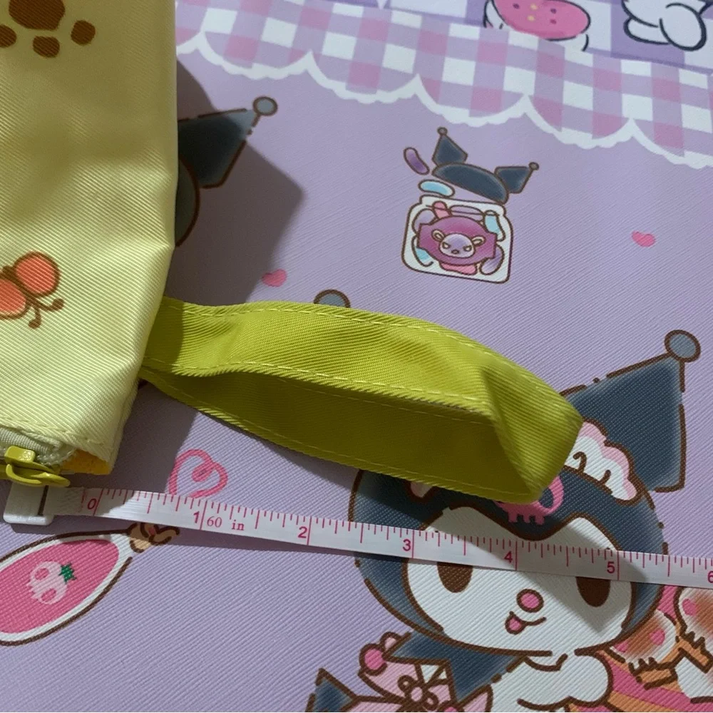 Pompompurin Yellow Lightweight Zip Bag with Wrist Strap